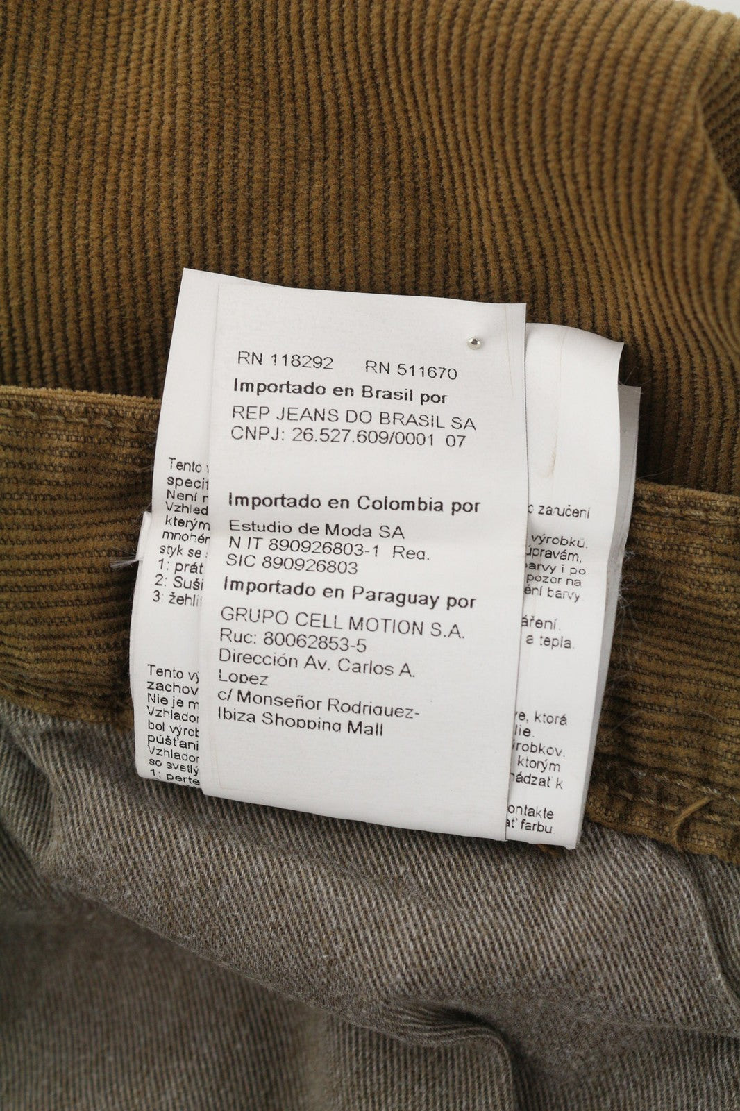 REPLAY Anbass vyriškos kelnės W30/L34 Slim tamprios velveto kelnės su užtrauktuku, rudos 