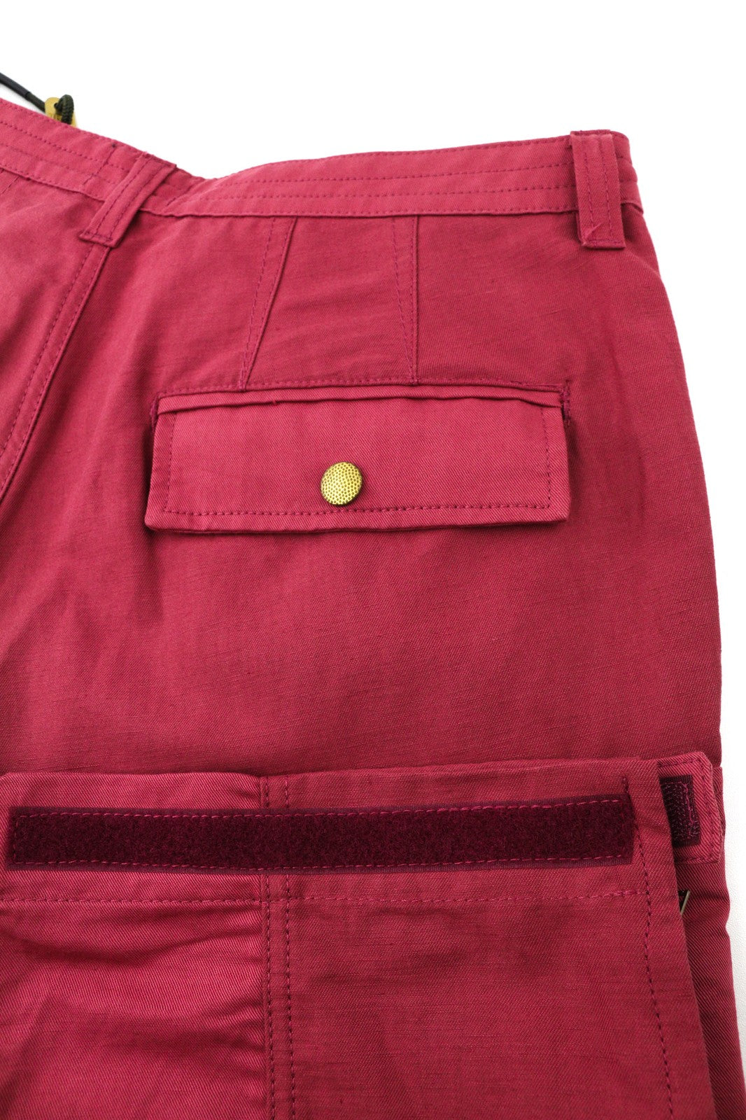 DIESEL P-Giulia moteriškos kelnės W27 Cargo laisvos bordo spalvos lininio audinio mišinio RRP300