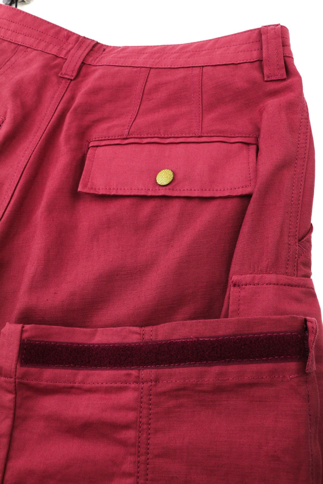 DIESEL P-Giulia moteriškos kelnės W26 Cargo laisvos bordo spalvos lininio audinio mišinio, rekomenduojama kaina – 300 € 