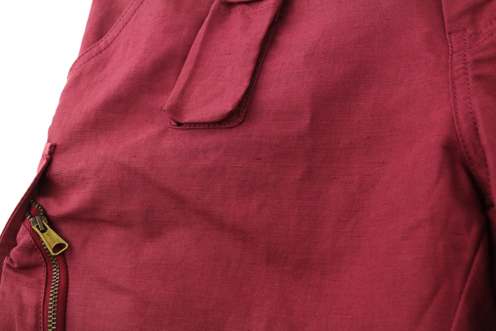 DIESEL P-Giulia moteriškos kelnės W26 Cargo laisvos bordo spalvos lininio audinio mišinio, rekomenduojama kaina – 300 € 