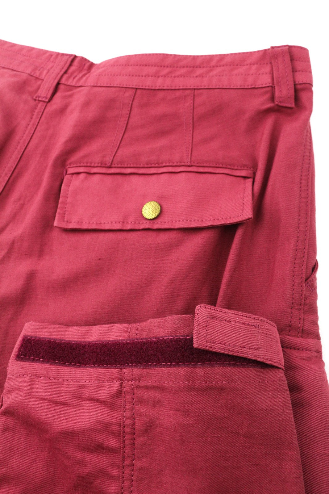 DIESEL P-Giulia moteriškos kelnės W30 Cargo laisvos bordo spalvos lininio audinio mišinio, rekomenduojama kaina – 300 € 