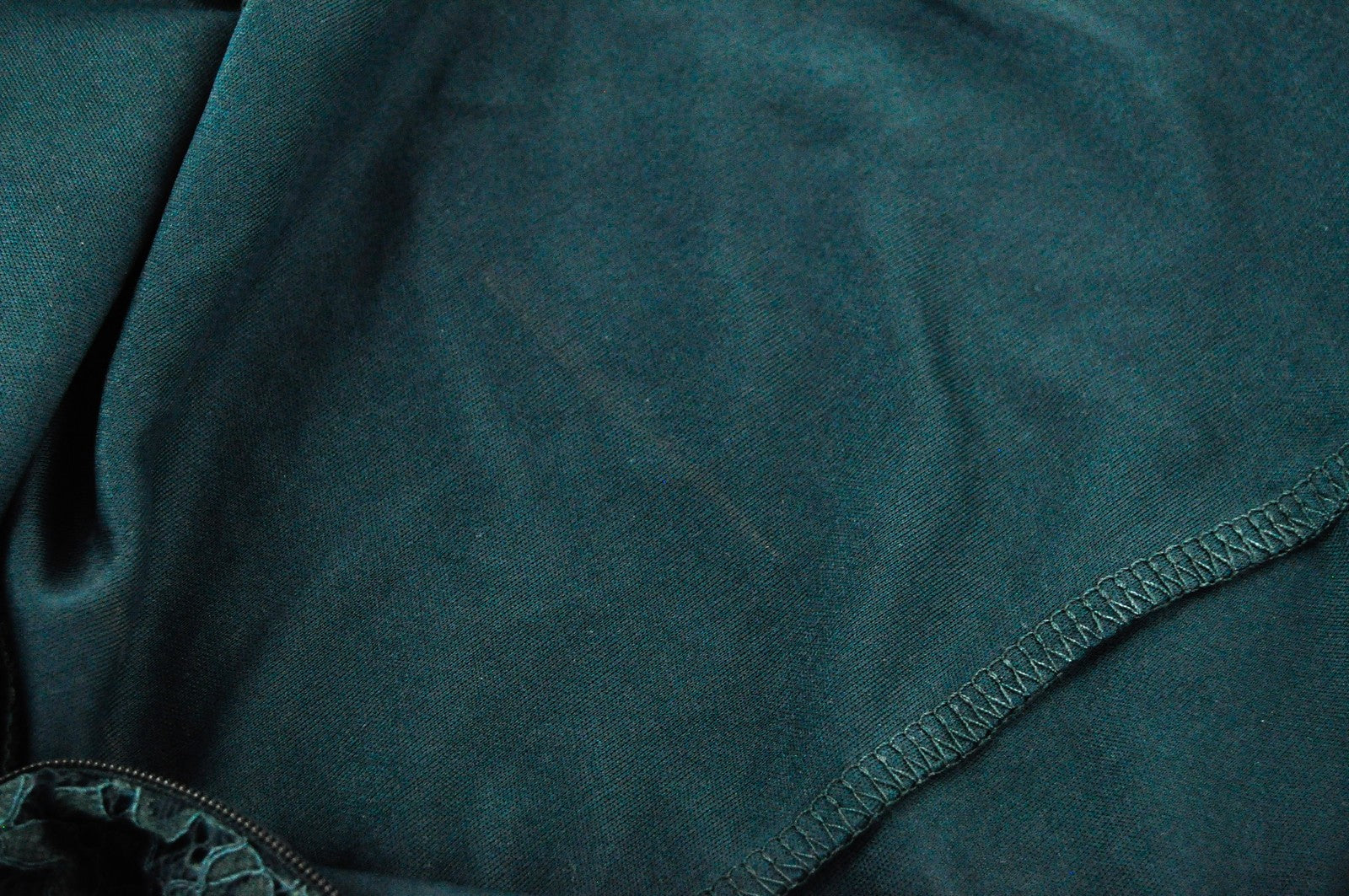 ANNA FIELD Women Dress S Pine Green Pleated Petite Laced Mid-Length Stretch