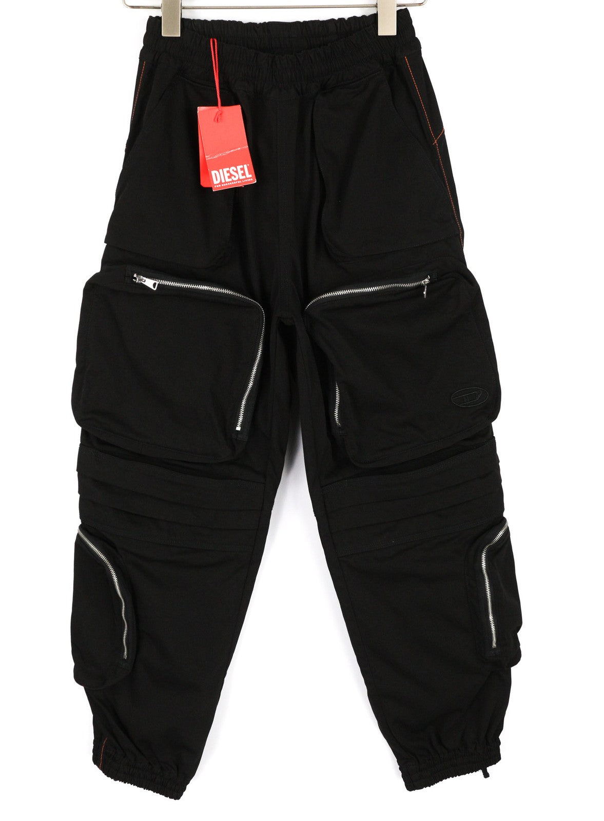 DIESEL P-Mirta-NL 0PCAK moteriškos kelnės XS dydžio, juodos, su kišenėmis, rekomenduojama mažmeninė kaina – 300 € 