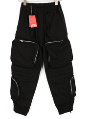 DIESEL P-Mirta-NL 0PCAK moteriškos kelnės XS dydžio, juodos, su kišenėmis, rekomenduojama mažmeninė kaina – 300 € 