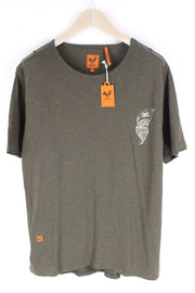 „GOOD GENES“ vyriški XL dydžio žali medvilniniai marškinėliai trumpomis rankovėmis 