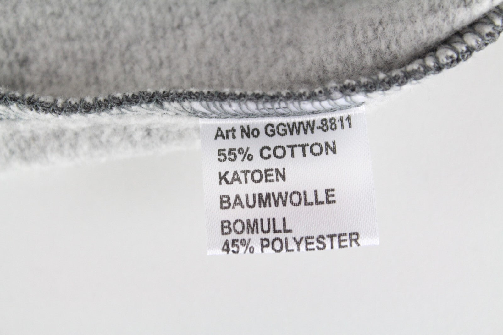 „GOOD GENES“ vyriškas pilkas ilgomis rankovėmis megztinis su medvilnės mišiniu 