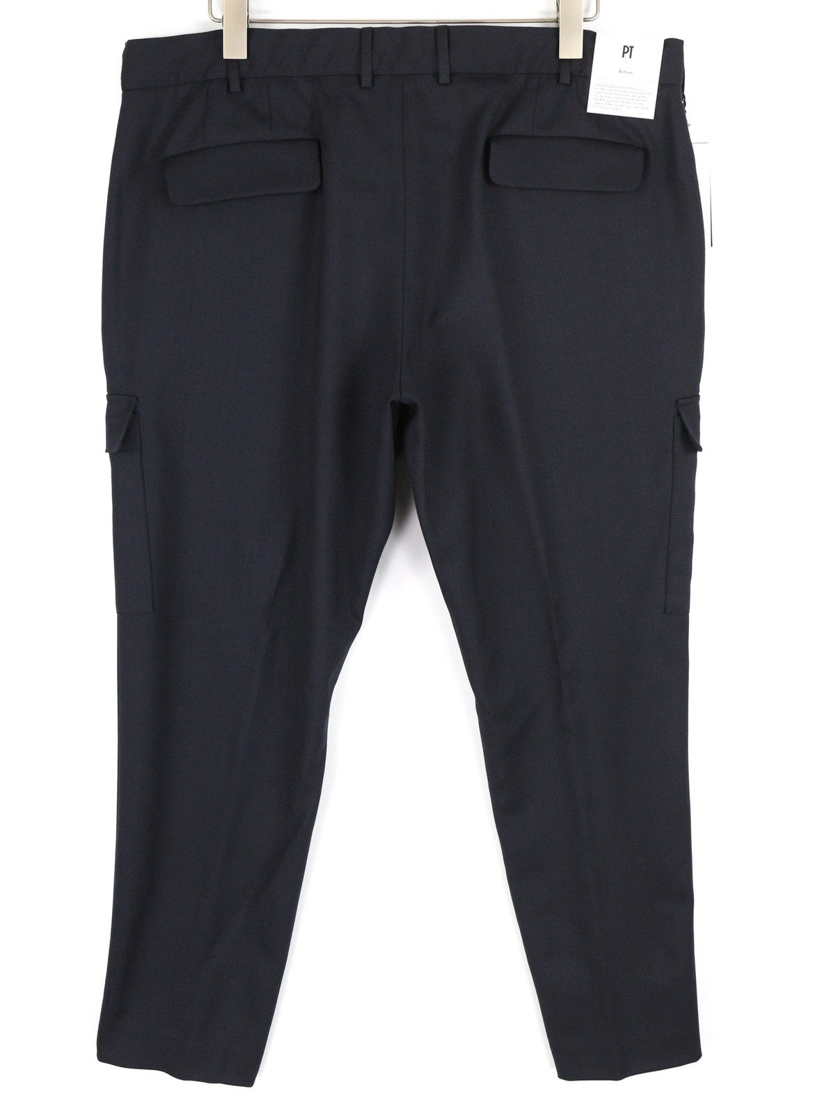 PT TORINO Lamda vyriškos kelnės 58 W40 fliso ir vilnos mišinio, siaurėjančios, tamsios 