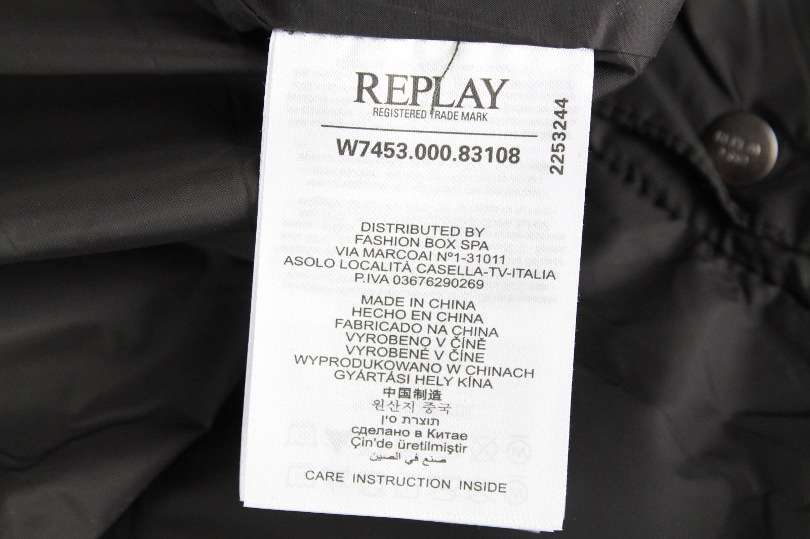 REPLAY Womens Jacket M Dark Brown Hooded Padded Zip Snaps Long Sleeves RRP€249