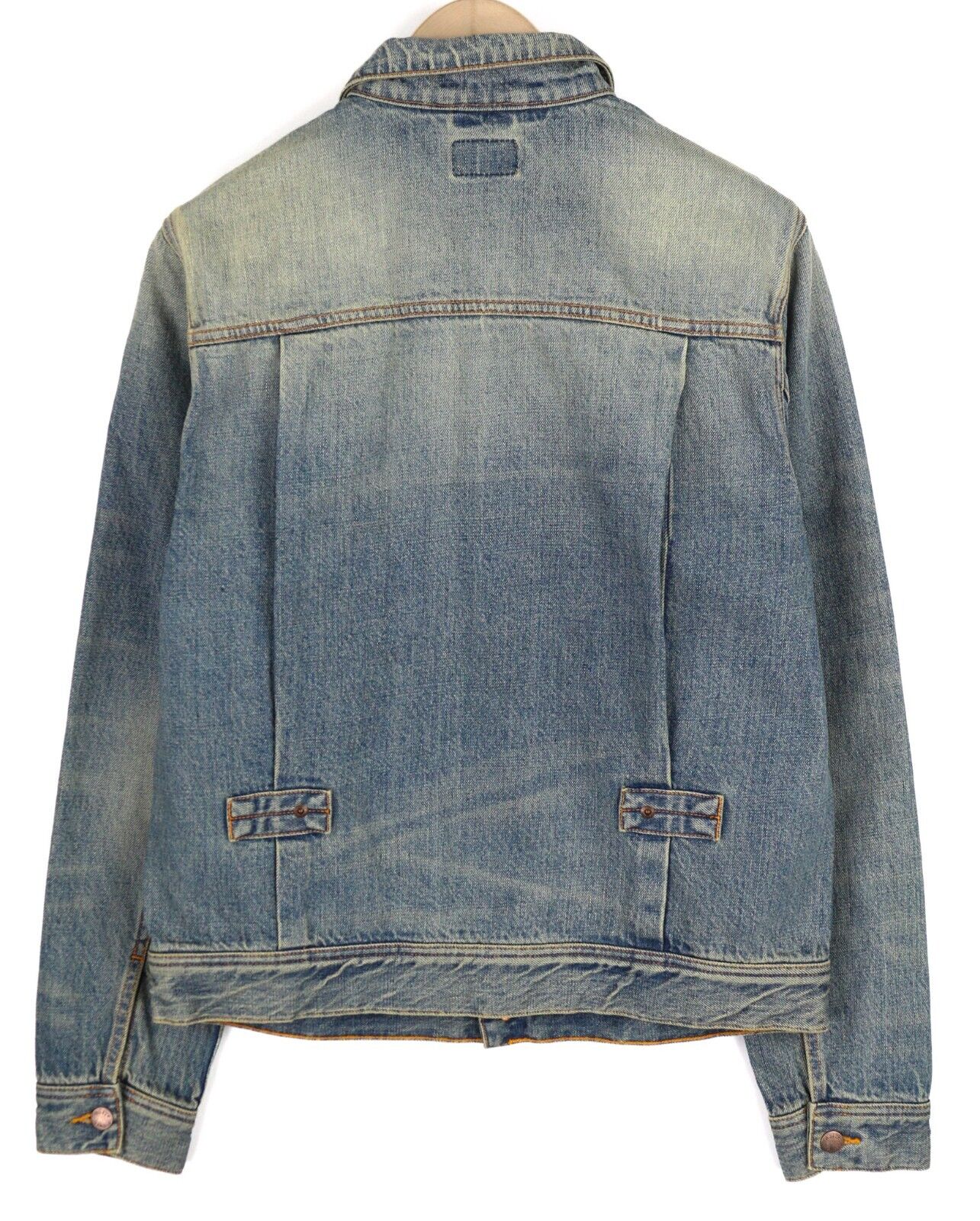 NUDIE Sonny vyriška striukė M, tamsiai mėlyna, su sagomis kaklo kišenėse 