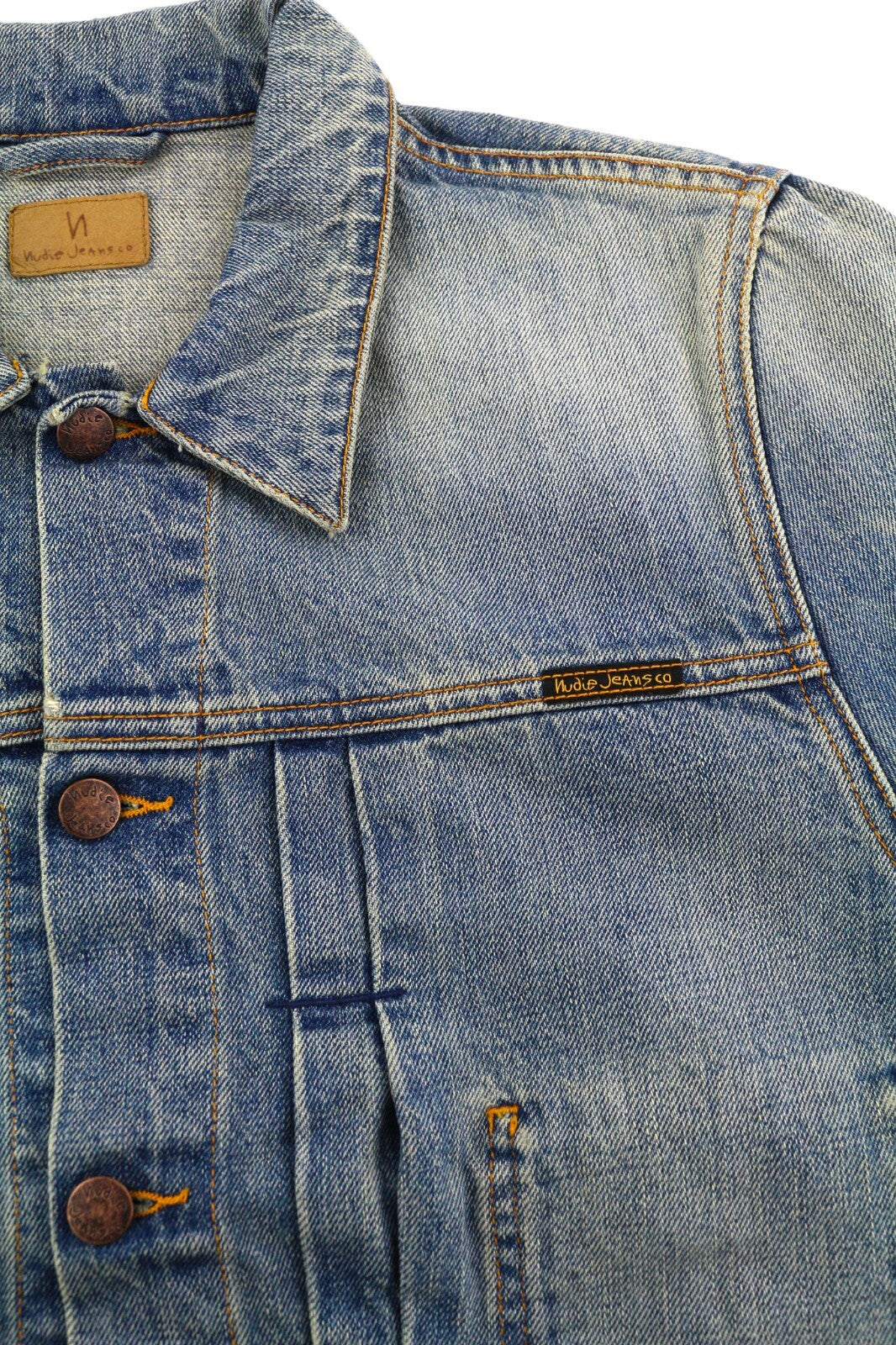 NUDIE Sonny vyriška striukė M, tamsiai mėlyna, su sagomis kaklo kišenėse 