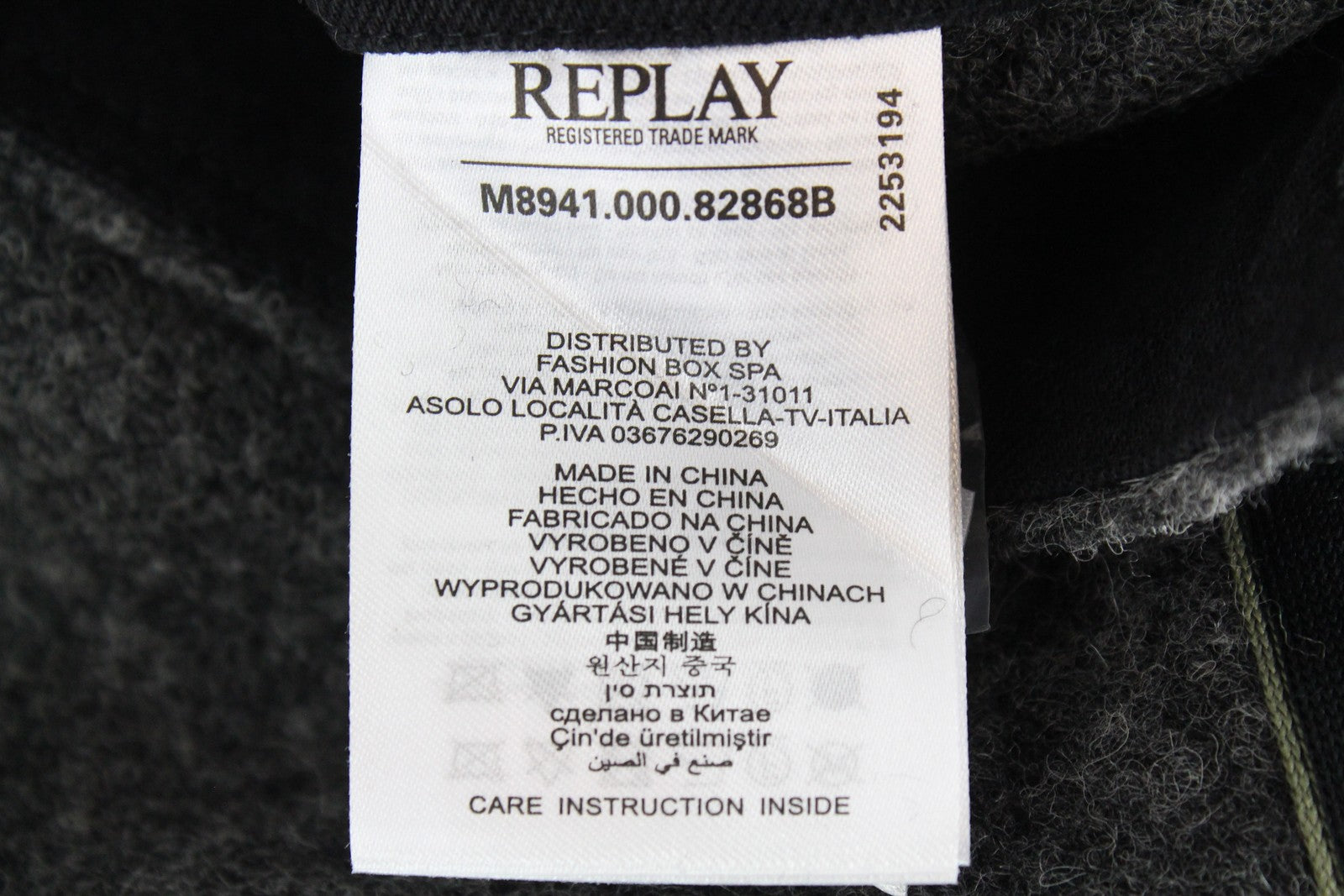 REPLAY vyriškas paltas L pilkas vilnos mišinio gobtuvas su spaudėmis, rekomenduojama kaina – 399 € 