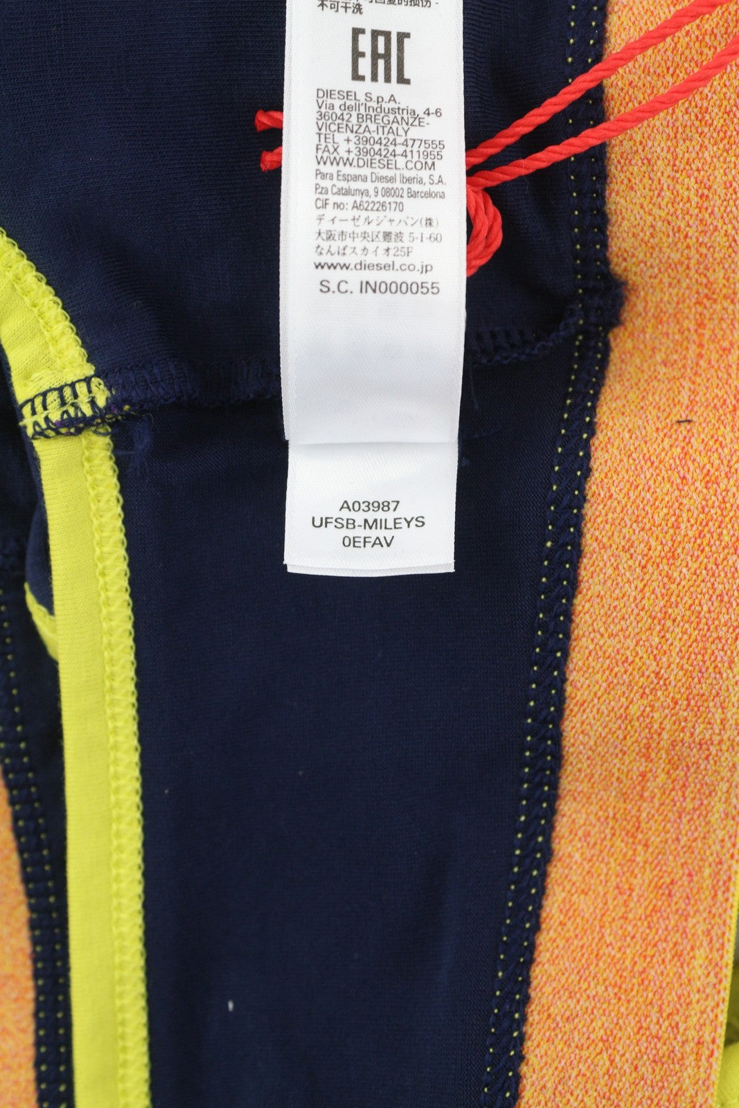 DIESEL Ufsb-Mileys Womens Sports Bra XL Sleeveless Round Neck Stretchy  Blue