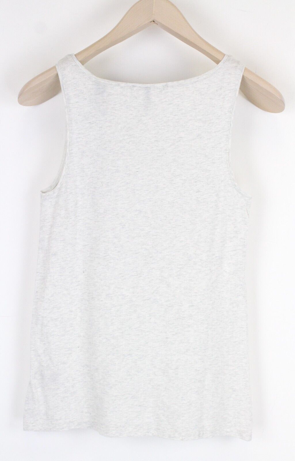 MAISON SCOTCH Women Top XS Light Grey Melange Crew Neck Petite Pure Cotton*