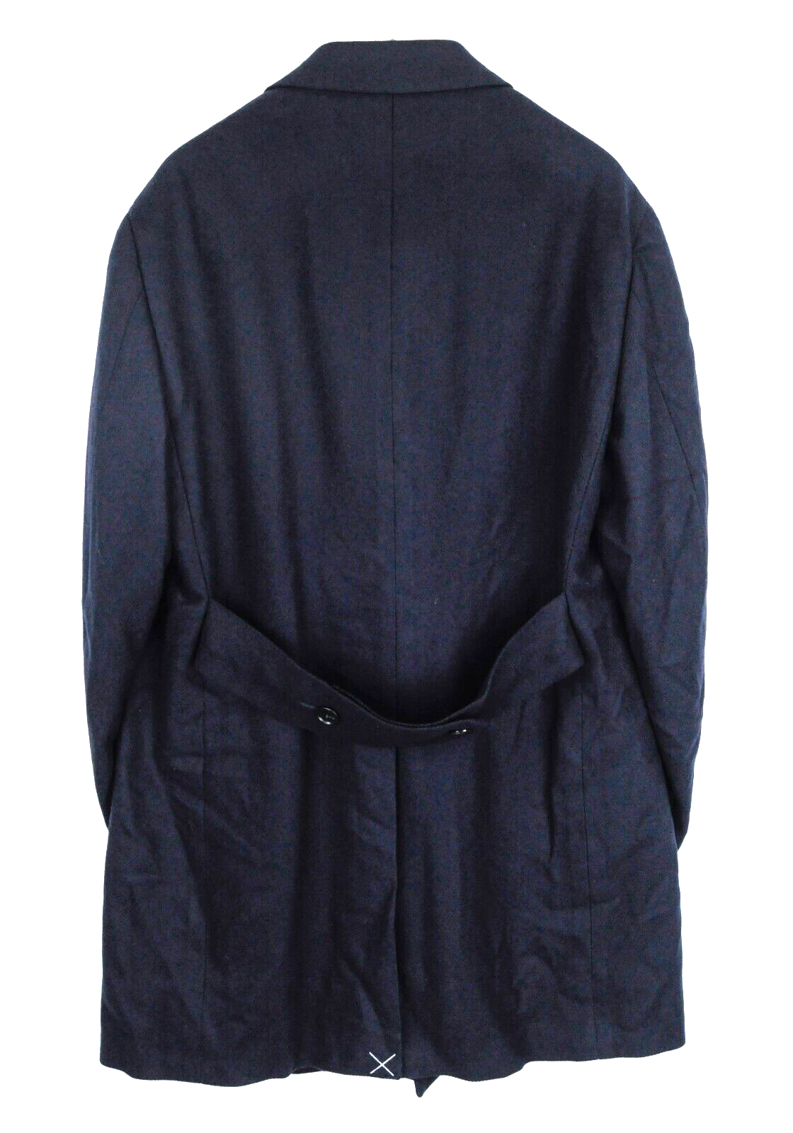 SUITSUPPLY Vicenza Mens Coat UK48R Navy Wool Cashmere Single-Breasted Lined