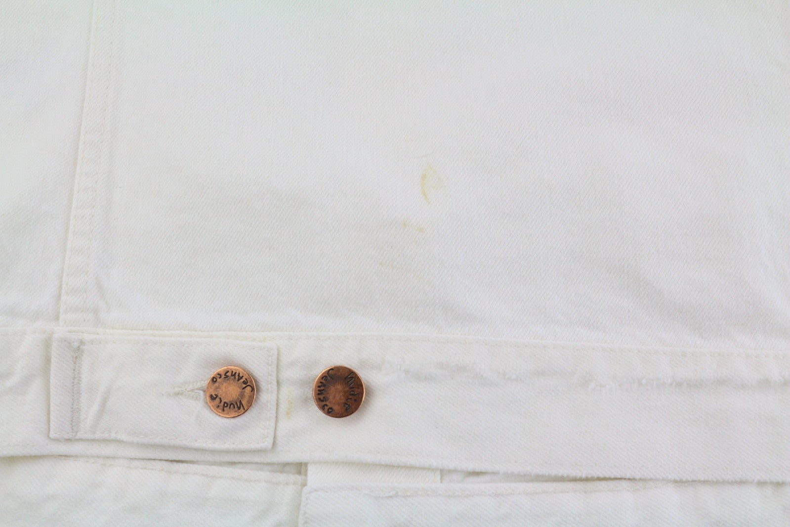 NUDIE Billy vyriška striukė L, su sagomis ant kaklo, be pamušalo, šviesiai mėlyna 