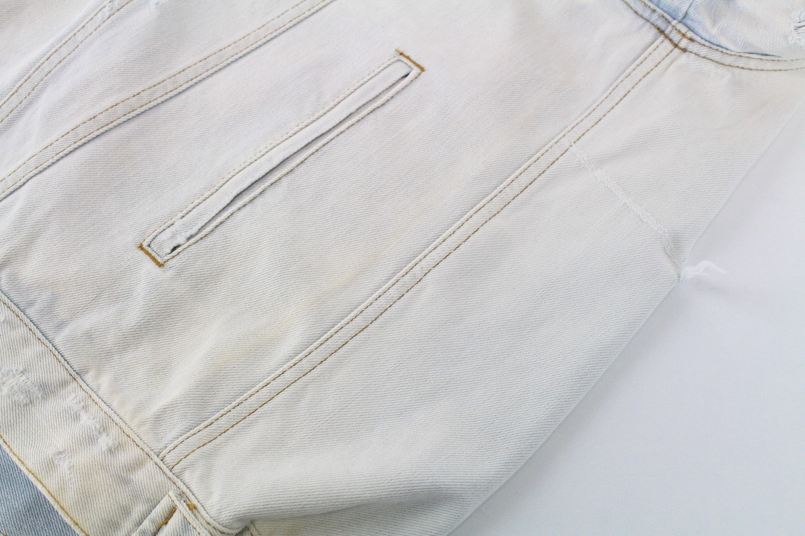 Moteriška DIESEL De-Visty 069AV striukė S, mėlyna, plėšyta medvilnė, džinsinis audinys 