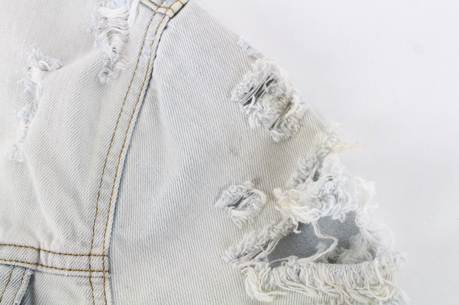 Moteriška DIESEL De-Visty 069AV striukė M, mėlyna, džinsinė, plėšyta medvilnė 