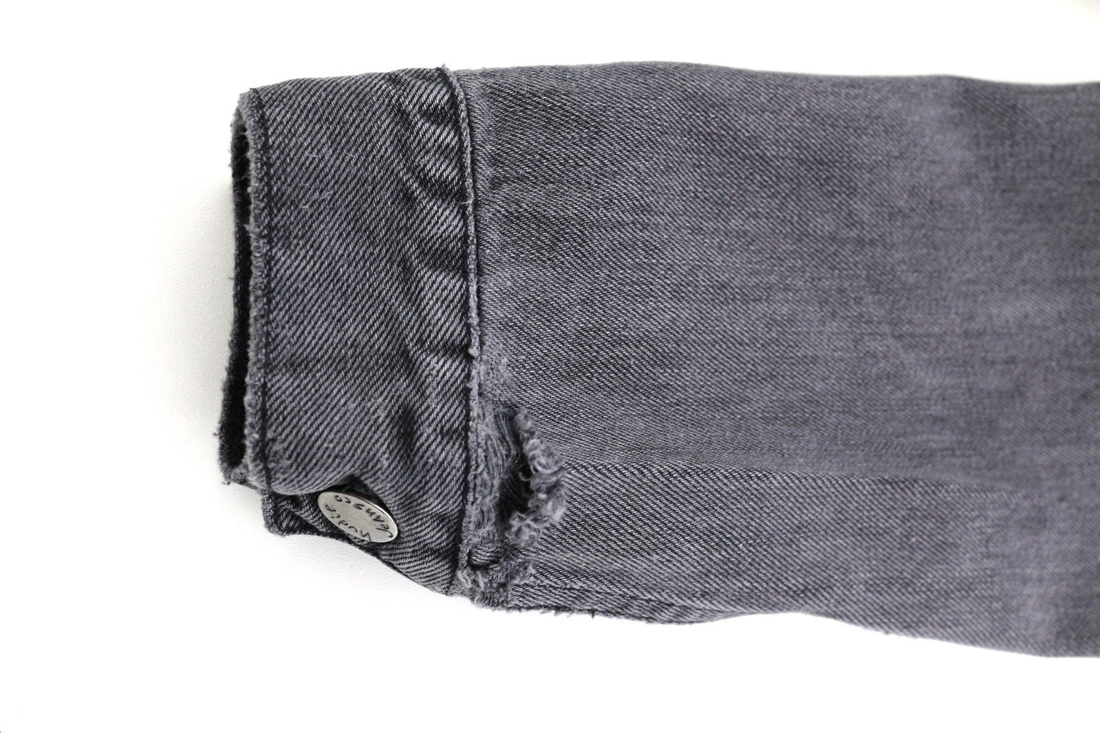 NUDIE Billy vyriška striukė S Desolation sagomis be pamušalo su logotipu ir kišenėmis, džinsinio audinio 