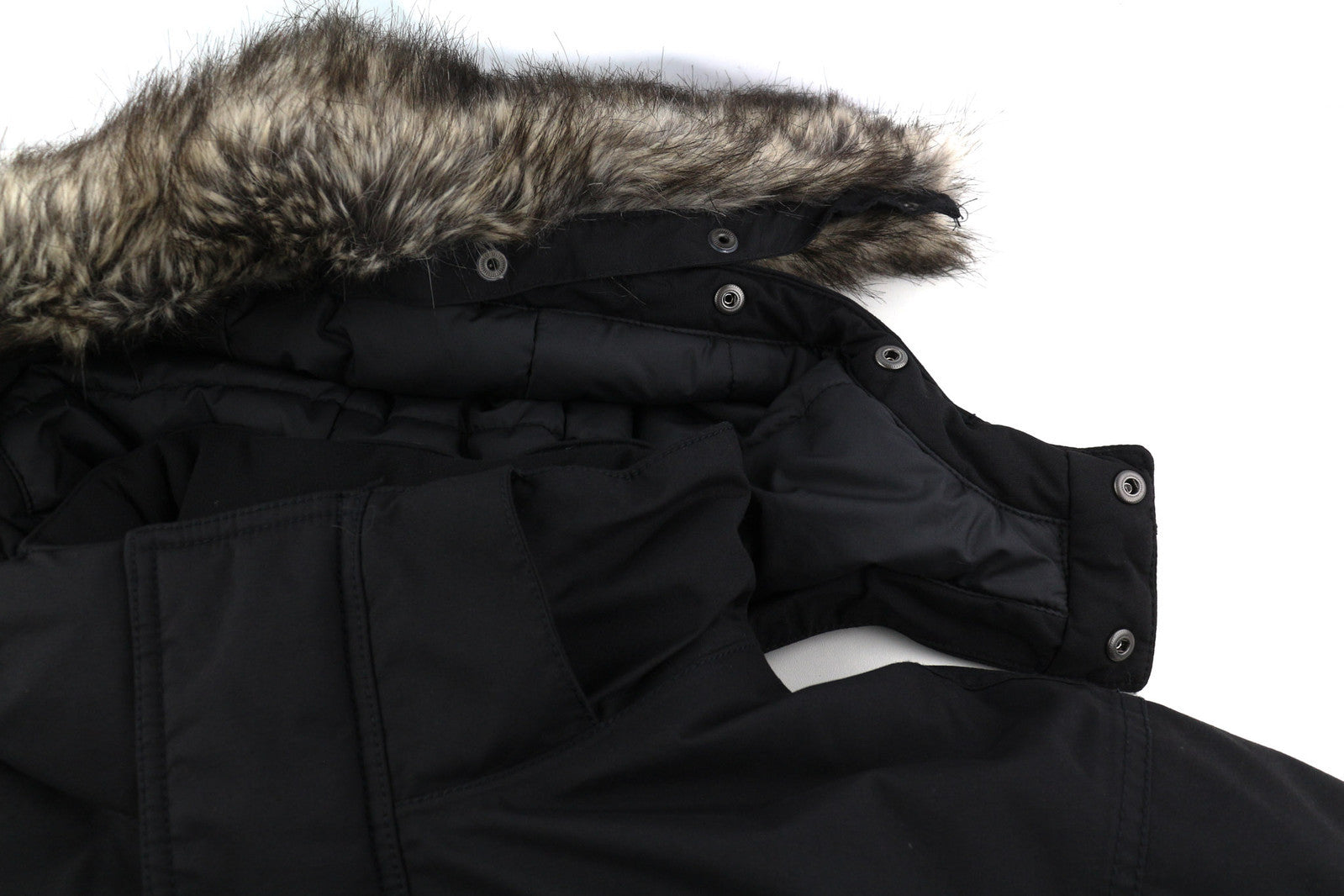 THE NORTH FACE McMurdo 2 Parka vyriška striukė su izoliacija ir gobtuvu S, juoda, su gobtuvu DryVent 