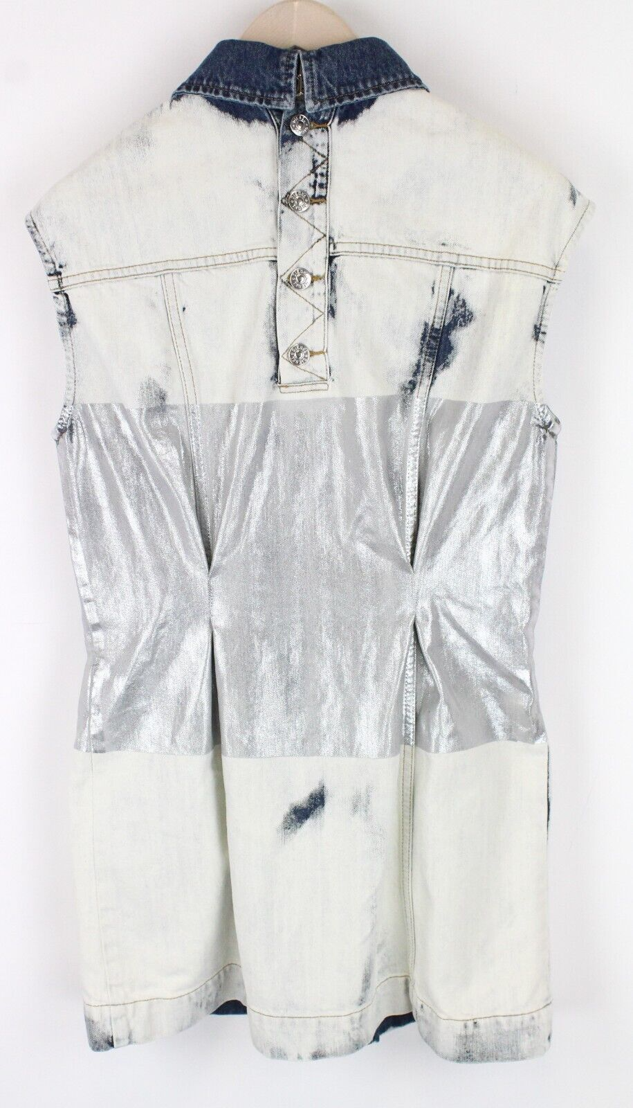 Moteriška DIESEL De-Dyane 0890Q suknelė XS, mėlyna, džinsinė, be rankovių, rekomenduojama kaina – 350 € 