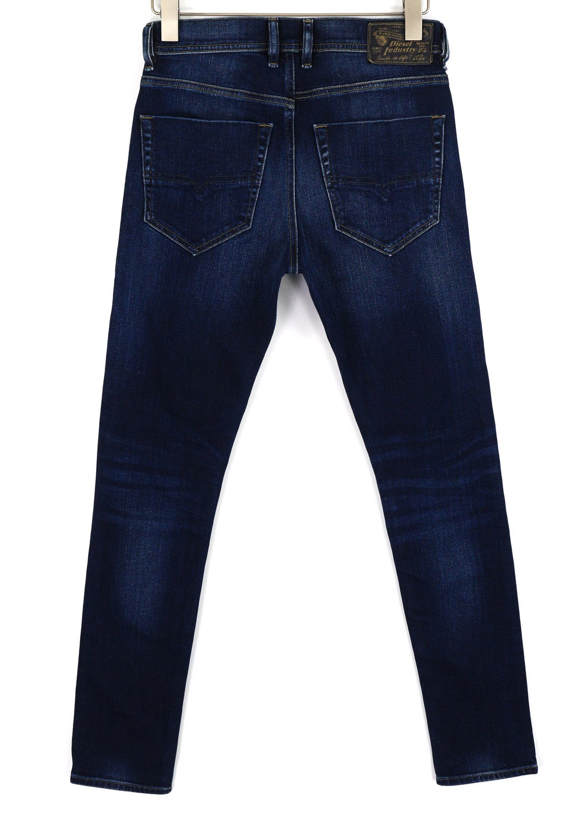 DIESEL Tepphar R86L0 vyriški džinsai W27/L32 Slim Carrot tamprūs skalbti mėlyni džinsai 