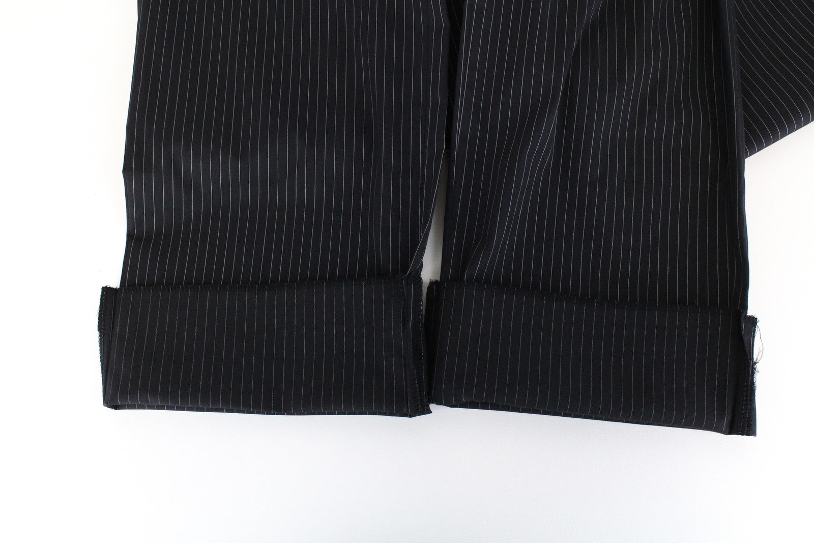 RICHMOND Men's Trousers 54 Grey Cotton Blend Stretch Stripe Pattern Smart