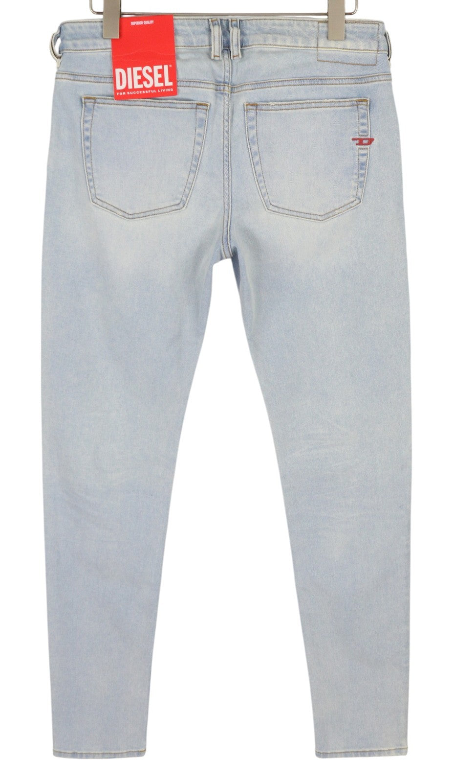 DIESEL 1979 Sleenker 09F14 vyriški džinsai W32/L32 aptempti, žemo juosmens, su gobtuvu, rekomenduojama kaina – 250 € 