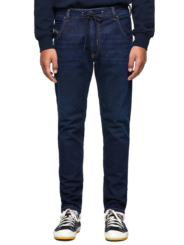 DIESEL Krooley Jogg Z69VI vyriški džinsai W30/L32 siaurėjantys, tamprūs, rekomenduojama kaina – 195 €, mėlyni 