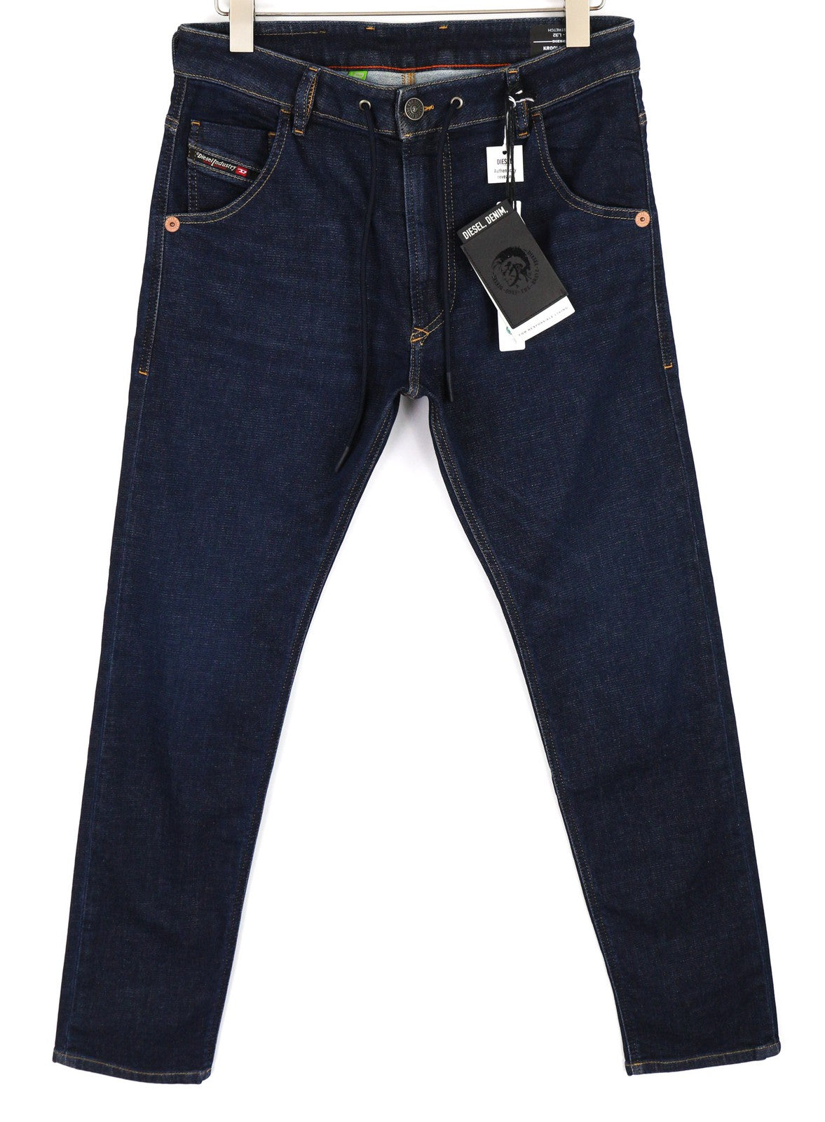 DIESEL Krooley Jogg Z69VI vyriški džinsai W30/L32 siaurėjantys, tamprūs, rekomenduojama kaina – 195 €, mėlyni 