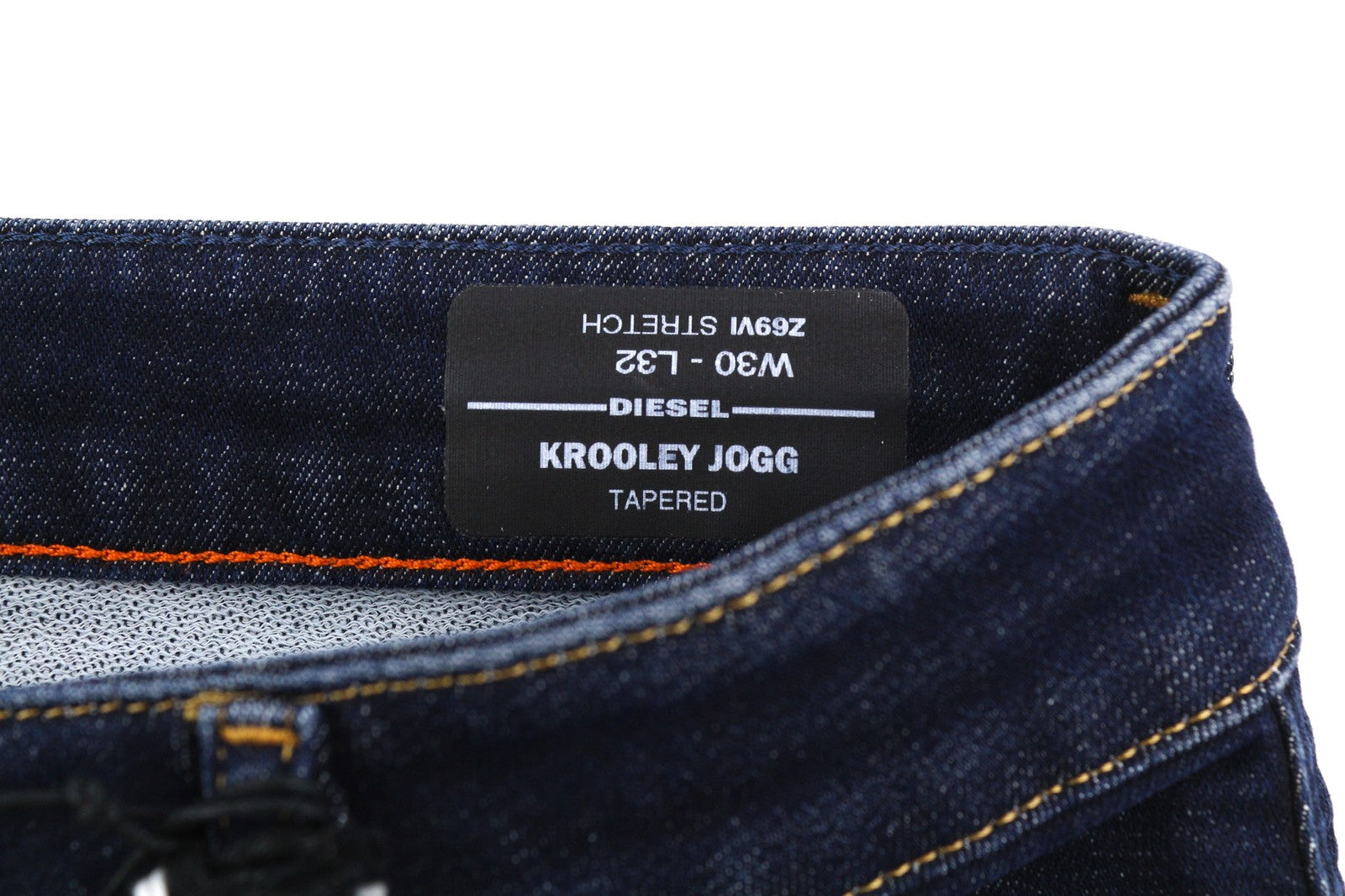 DIESEL Krooley Jogg Z69VI vyriški džinsai W30/L32 siaurėjantys, tamprūs, rekomenduojama kaina – 195 €, mėlyni 