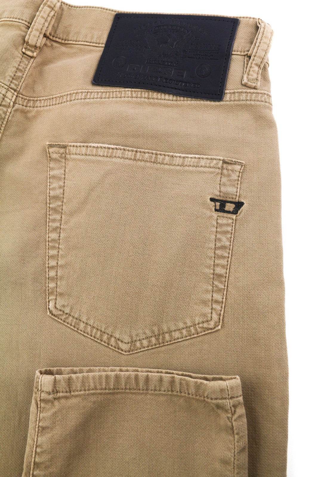 DIESEL D-Strukt Jogg 069WD vyriški džinsai W32 ploni, elastingi užtrauktukai, ruda, 250 € 