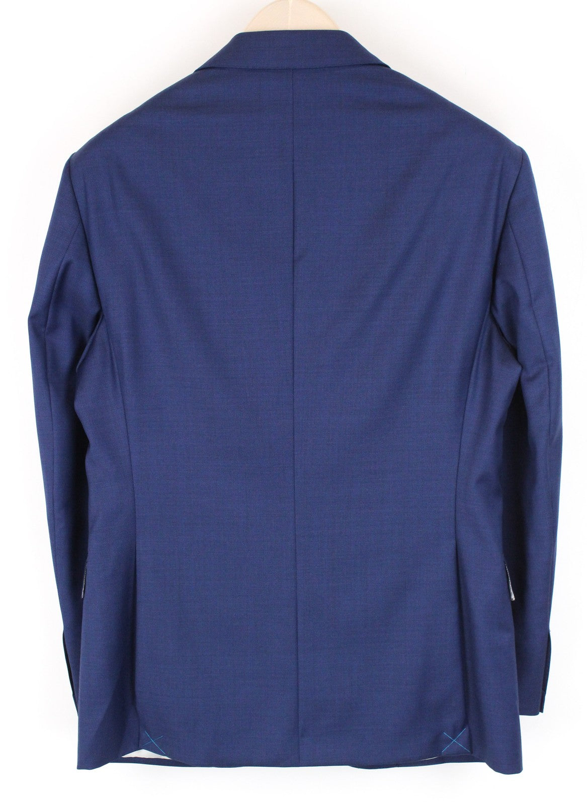 SUITSUPPLY Napoli Men's Blazer UK38S Blue Pure Wool Notch Collar Single-Breasted