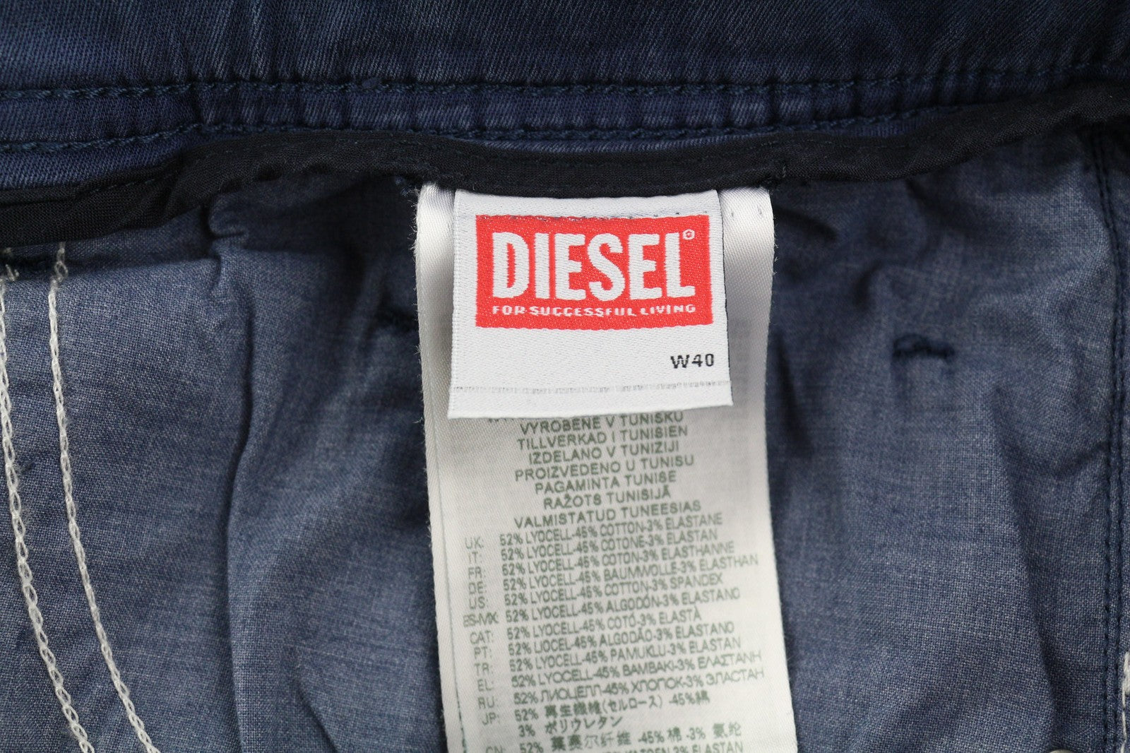 DIESEL Narrot-Ne-R R684T vyriški džinsai W40 Jogg Washed Blue Denim Slim RRP 275 € 