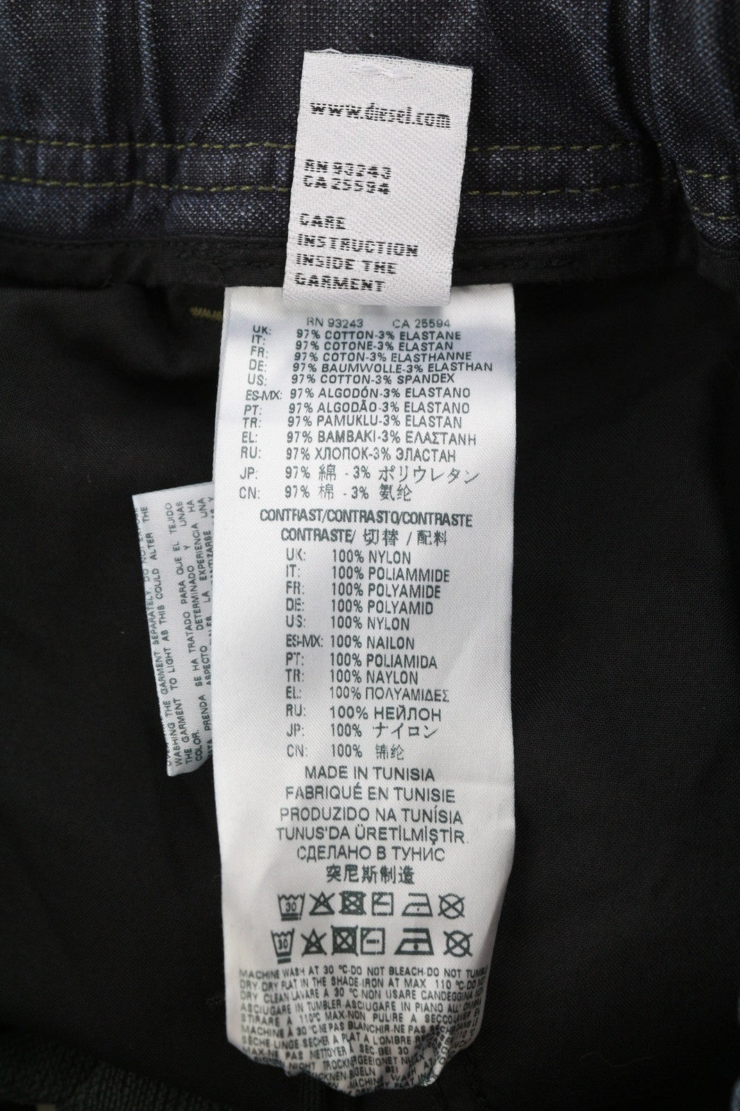 DIESEL D-Everi-Ne Jogg 009BI vyriški džinsai W30 sportiniai, RRP 300 €, nuimamos klešnės. 