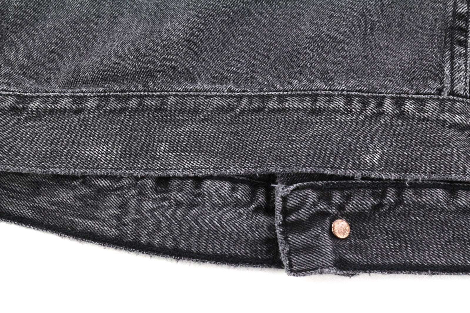 NUDIE Billy vyriška striukė M Desolation sagų kaklo be pamušalo su užtiestomis kišenėmis džinsinio audinio 