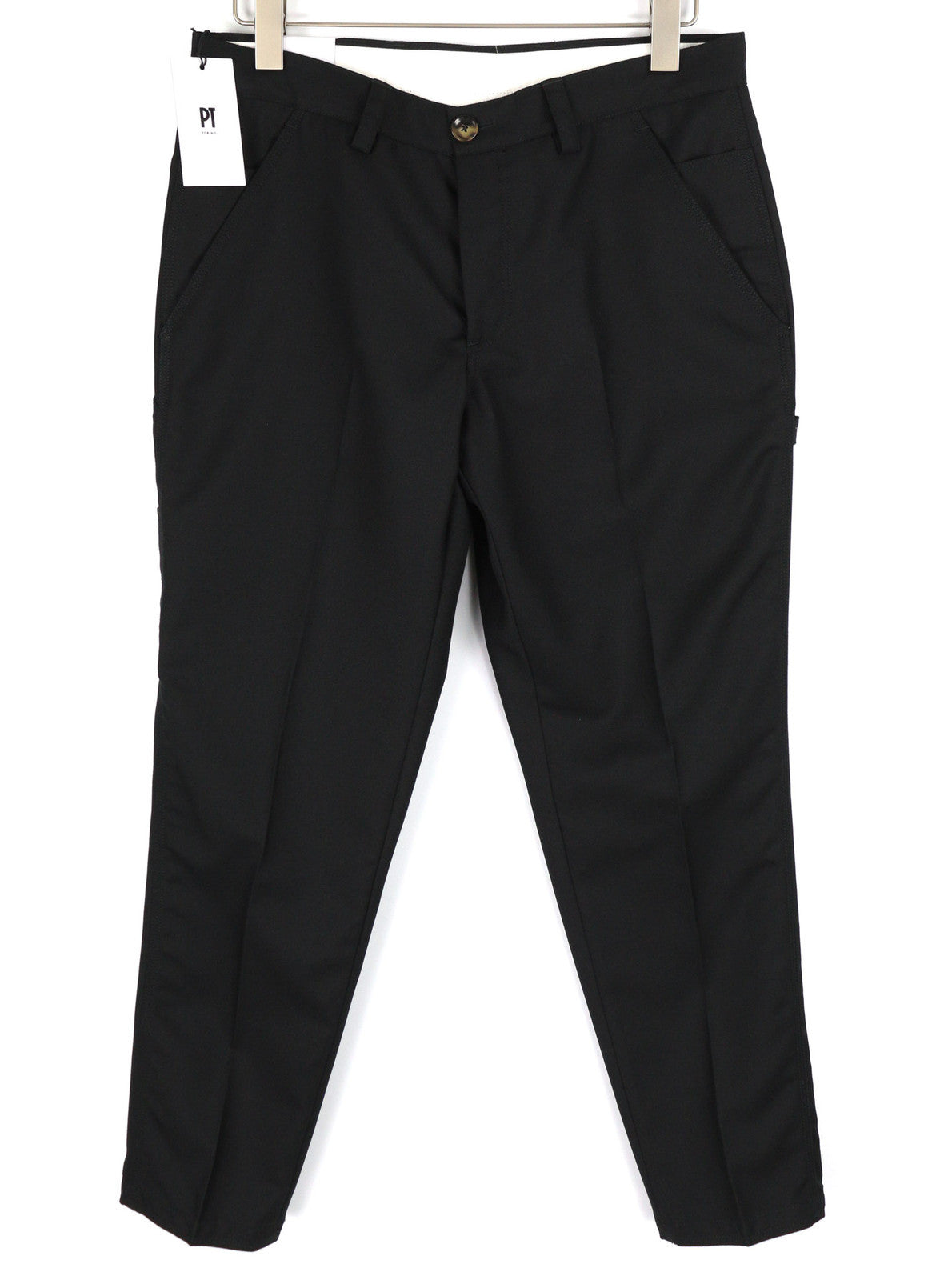 PT TORINO Vyriškos Kelnės Darbininkui W32 Fliso Mišinio Siaurėjančios Fitness Su Sagomis 