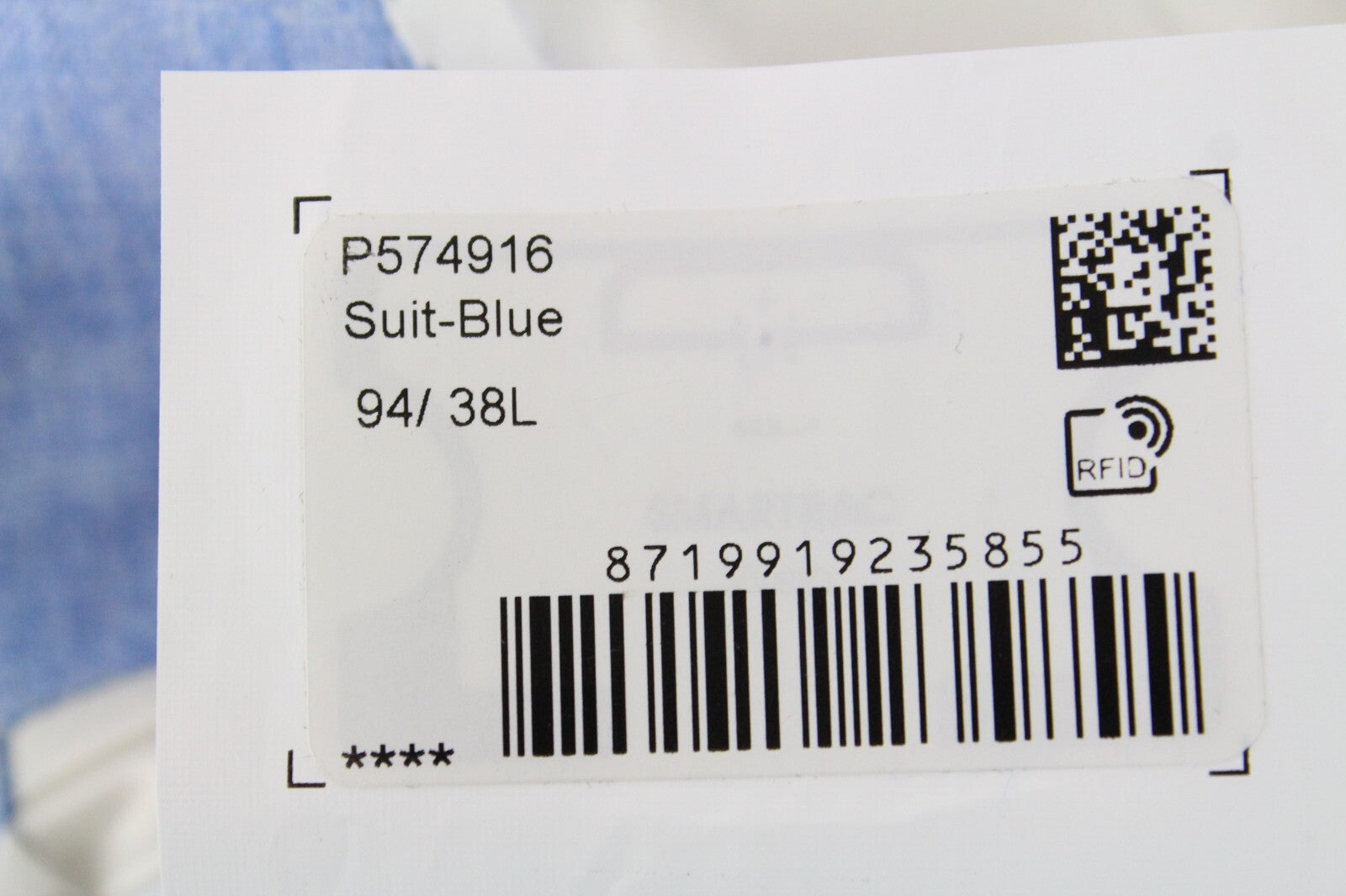 „SUITSUPPLY Havana Patch“ vyriškas švarkas, UK38L, mėlynas lininis, plonas, vienaeilis 