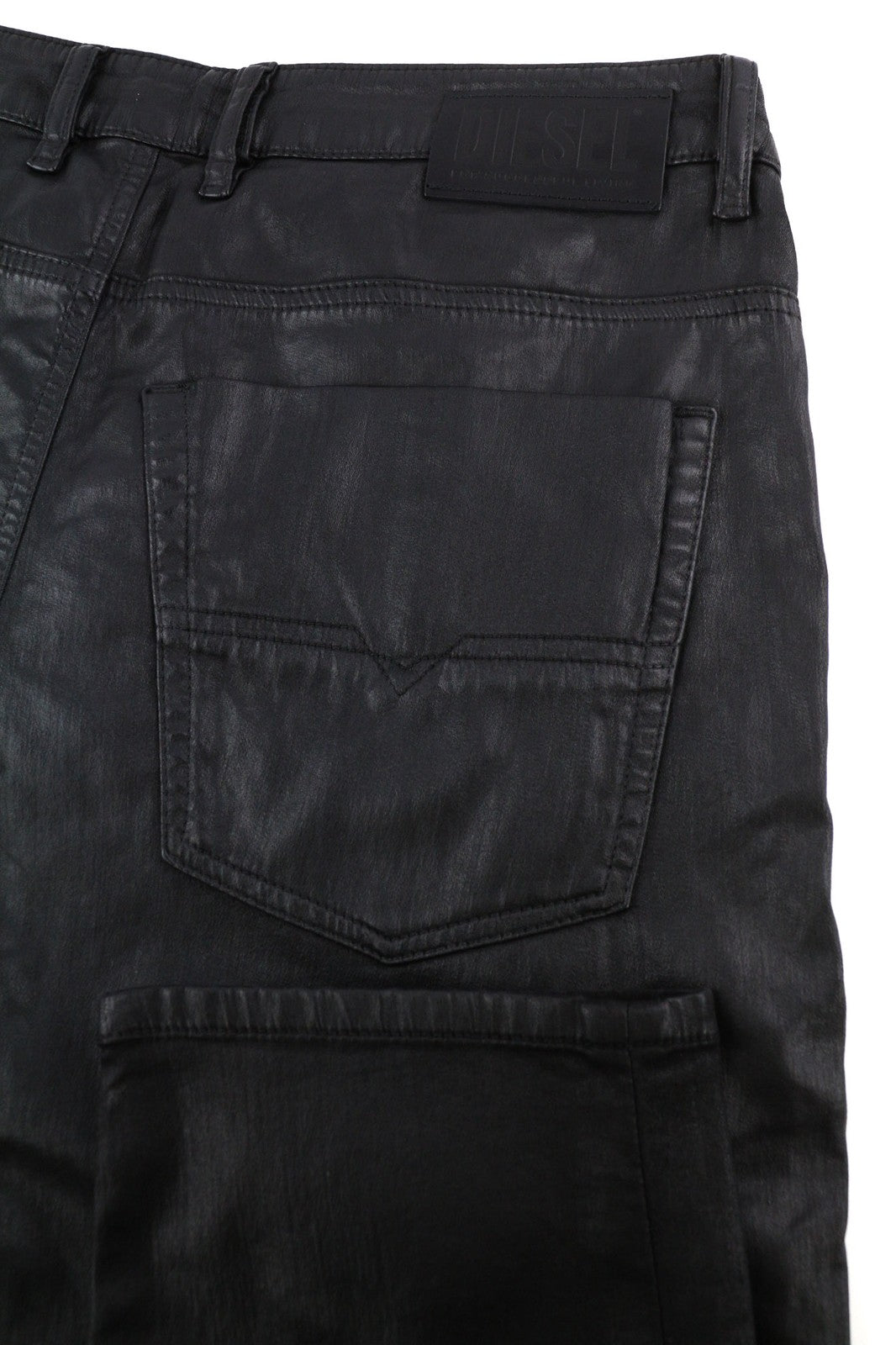 DIESEL Krooley Jogg 0849R vyriški džinsai W36/L32 siaurėjantys, rekomenduojama kaina – 250 €, dengti juodi 