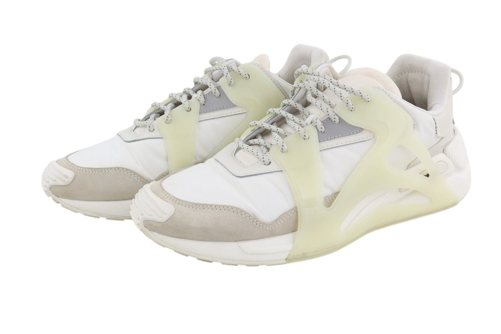 DIESEL S-Serendipity Mask vyriški sportbačiai, 44.5 dydžio, balti, migdolų spalvos, žemakulniai, RRP 200 € 