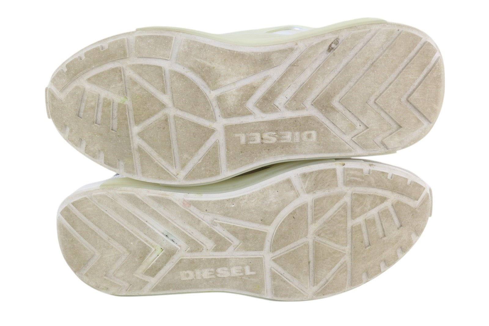 DIESEL S-Serendipity Mask vyriški sportbačiai, 44.5 dydžio, balti, migdolų spalvos, žemakulniai, RRP 200 € 