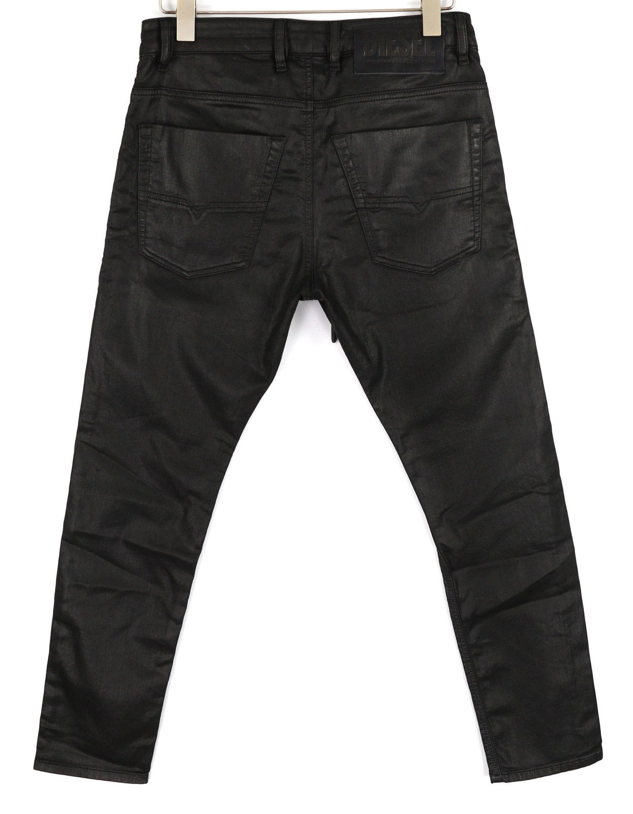 DIESEL Krooley Jogg 0849R vyriški džinsai W30/L30 siaurėjantys dengti džinsai, juodi, rekomenduojama kaina – 250 € 