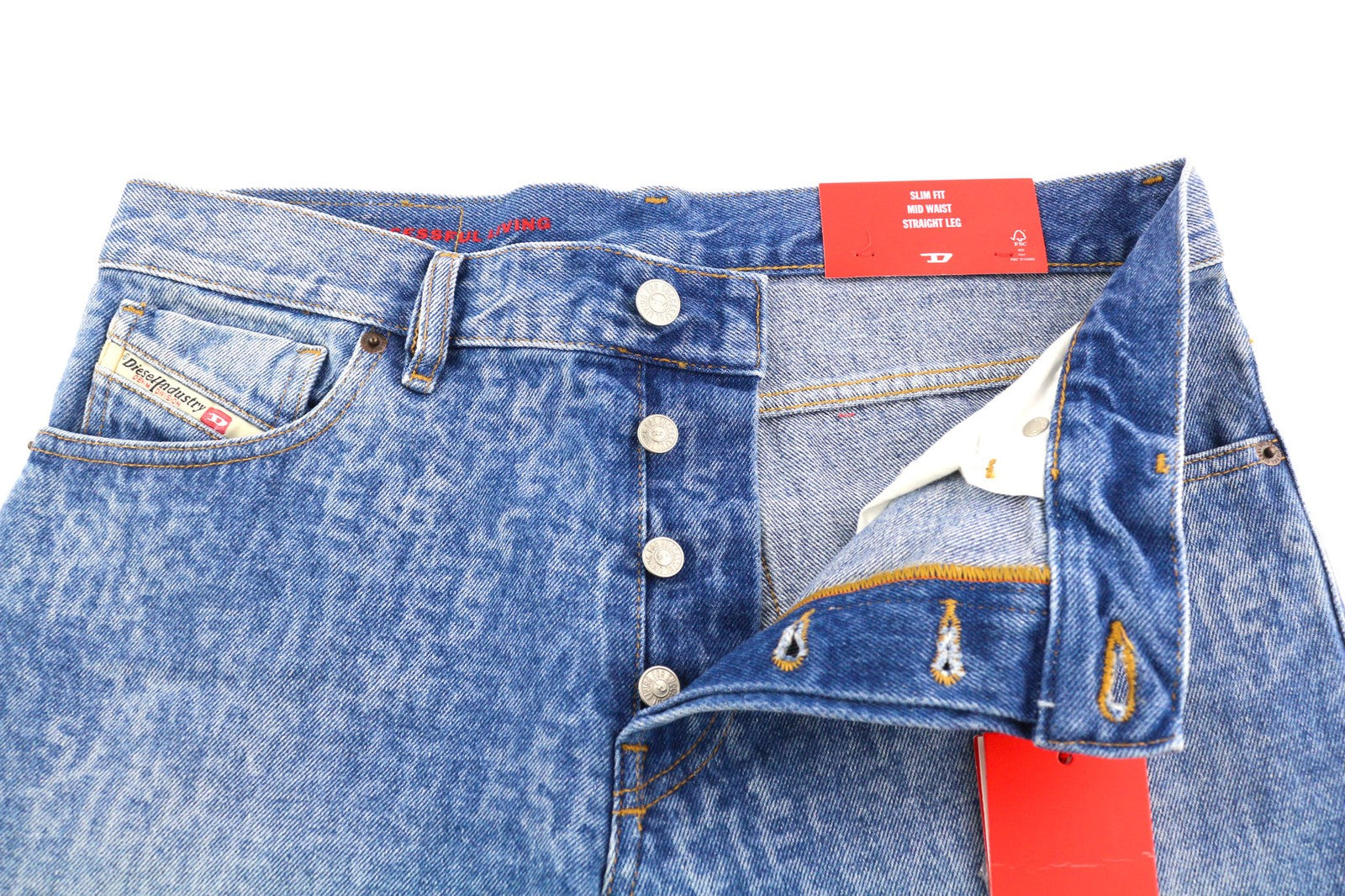 DIESEL 1995 007F5 vyriški džinsai W31 Slim vidutinio juosmens tiesios kojos RRP 250 € 