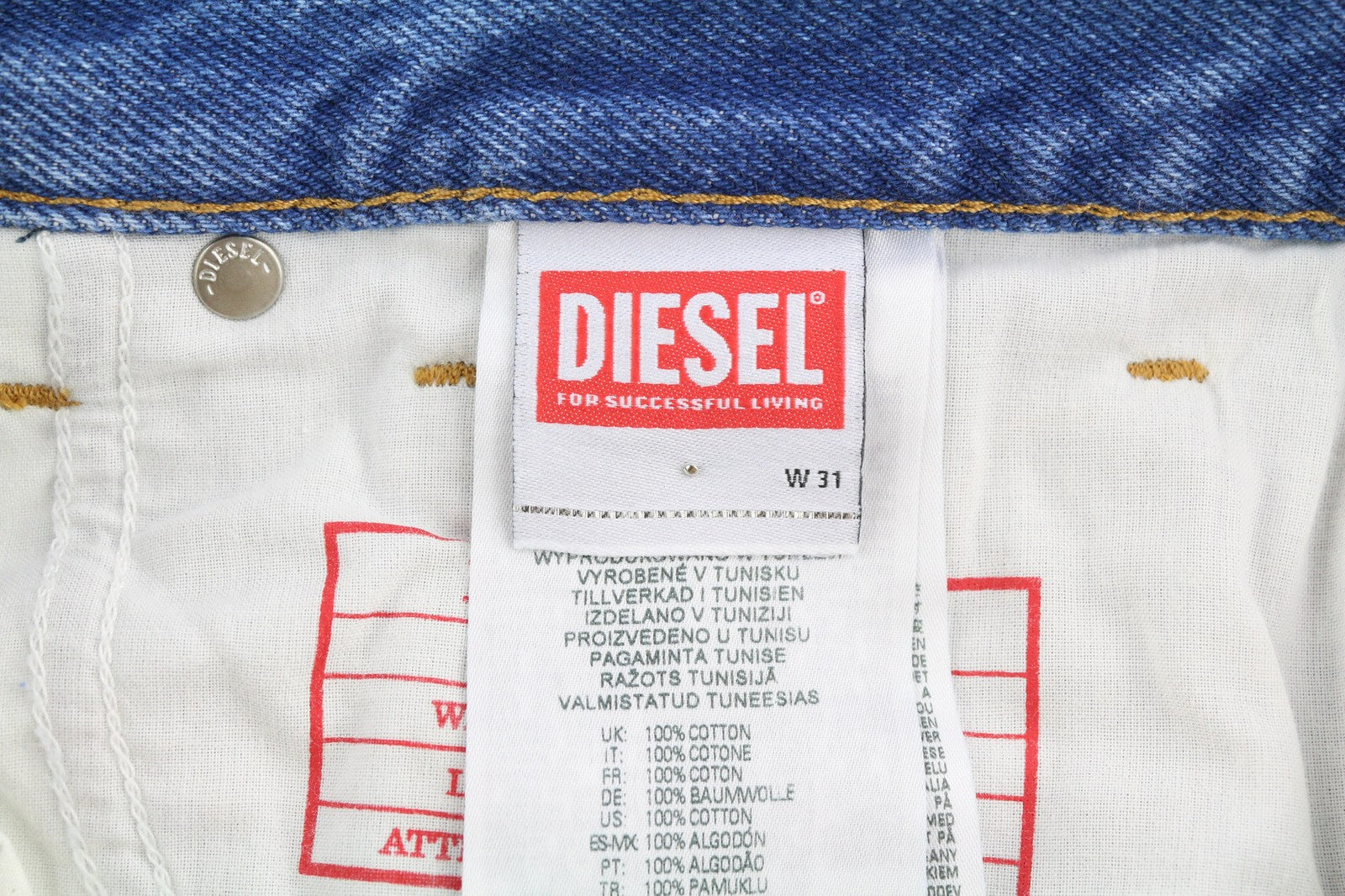 DIESEL 1995 007F5 vyriški džinsai W31 Slim vidutinio juosmens tiesios kojos RRP 250 € 