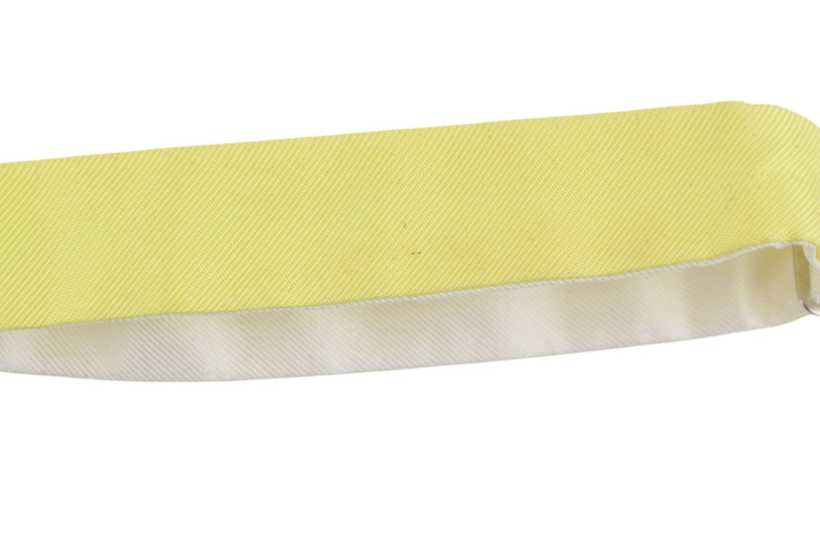 DSQUARED2 vyriška peteliškės formos VIENO DYDŽIO šilkinė šviesiai geltona suknelė su drugeliu ir varlyte 