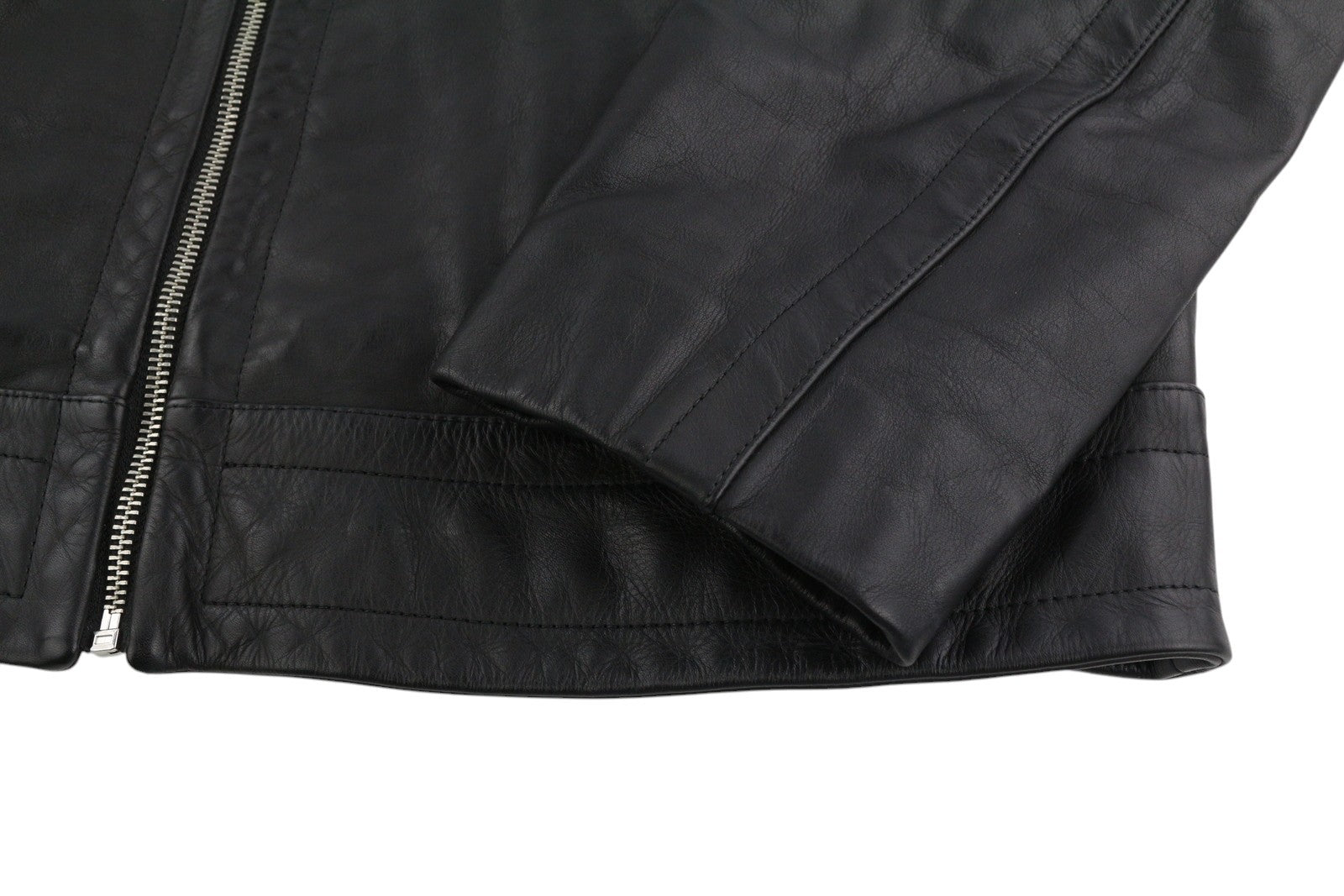 DIESEL L-Cale vyriška striukė L, juoda, odinė, su gobtuvu, RRP 650 € 