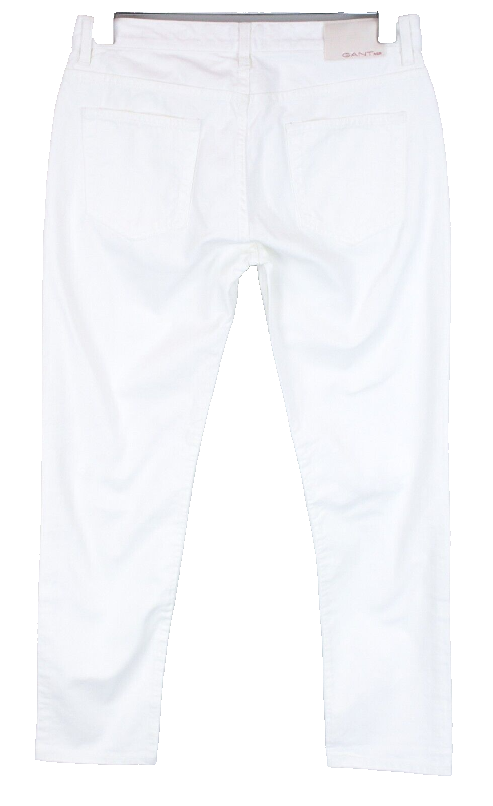 GANT Slacker moteriškos balkšvos džinsinės kelnės W27/L34 subraižytos džinsinės kelnės iš grynos medvilnės 