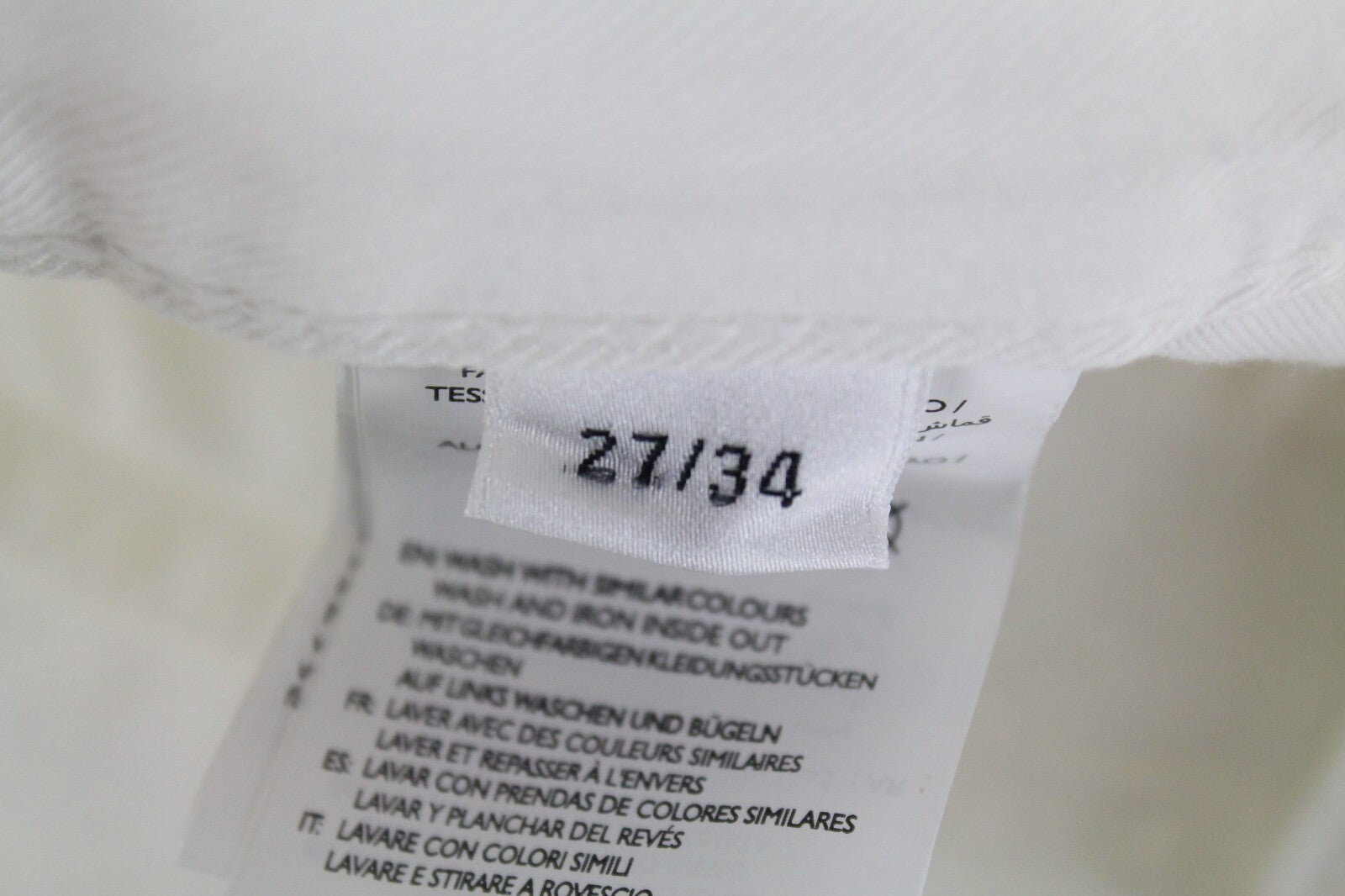 GANT Slacker moteriškos balkšvos džinsinės kelnės W27/L34 subraižytos džinsinės kelnės iš grynos medvilnės 