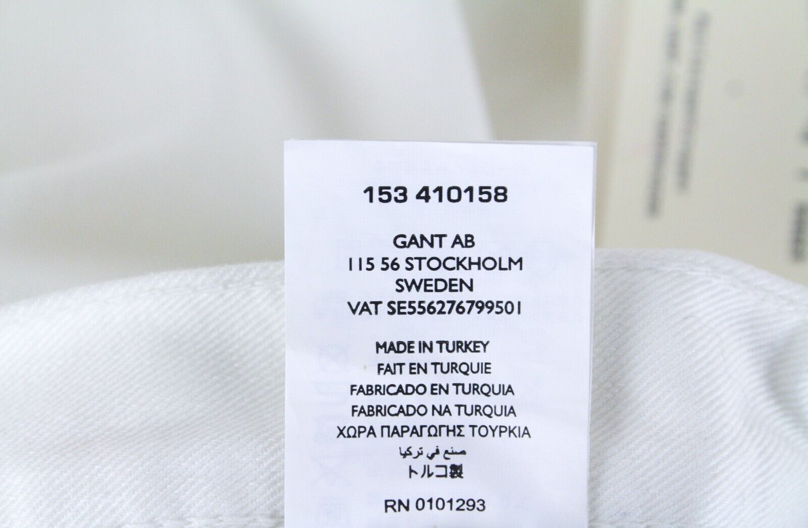 GANT Slacker moteriškos balkšvos džinsinės kelnės W27/L34 subraižytos džinsinės kelnės iš grynos medvilnės 