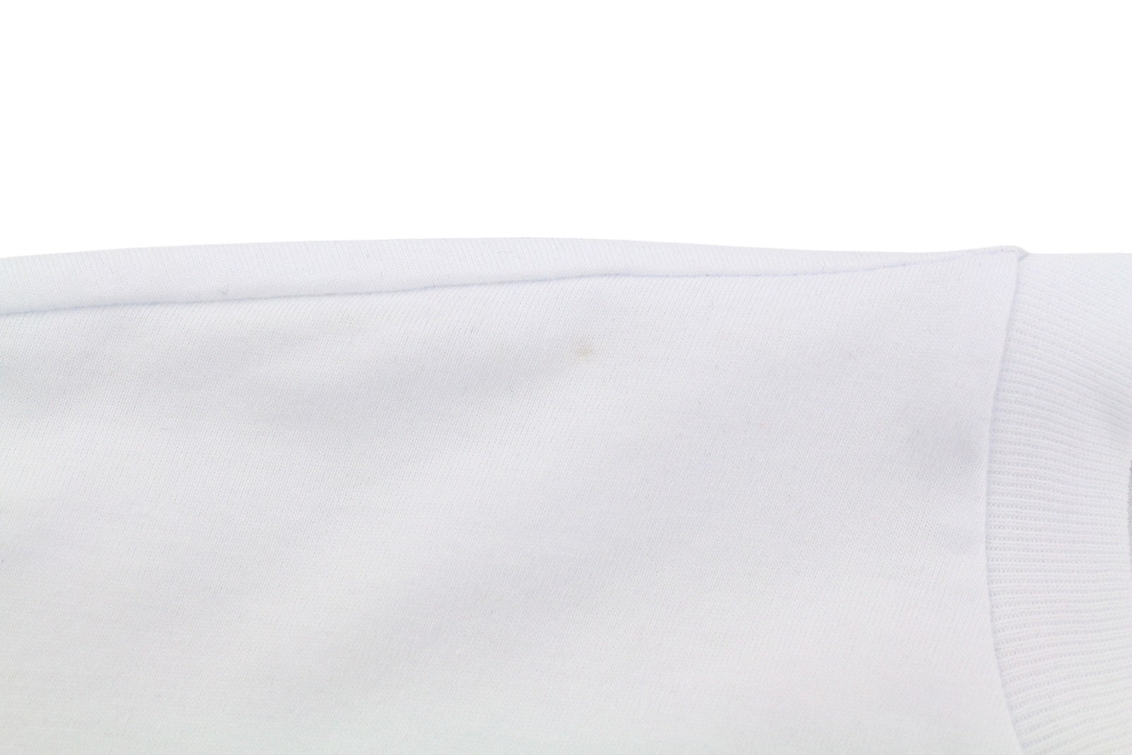 DIESEL T-Just-LS-Slits-B53 Men T-Shirt L White Long Sleeve Crew Neck Cotton