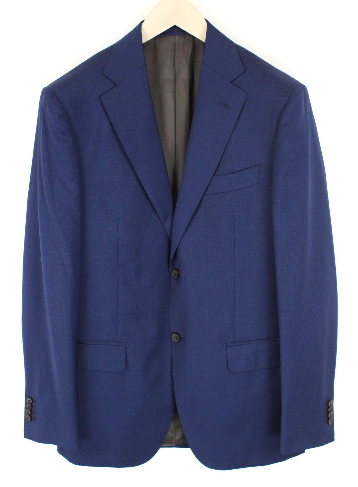 SUITSUPPLY Napoli Men's Blazer UK40L Single-Breasted Blue Pure Wool Formal